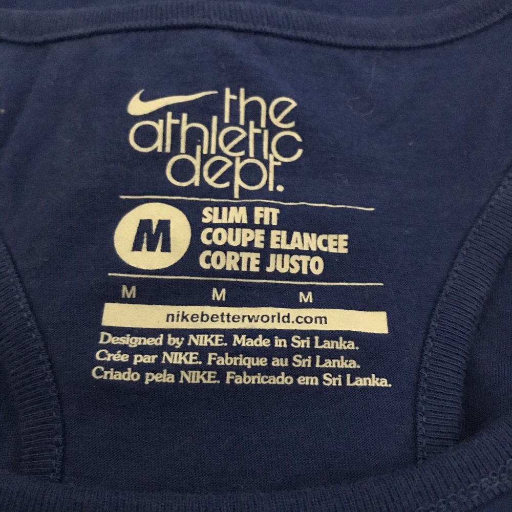 Nikethe Athletic Dept Blue Razorback Tank - image 3